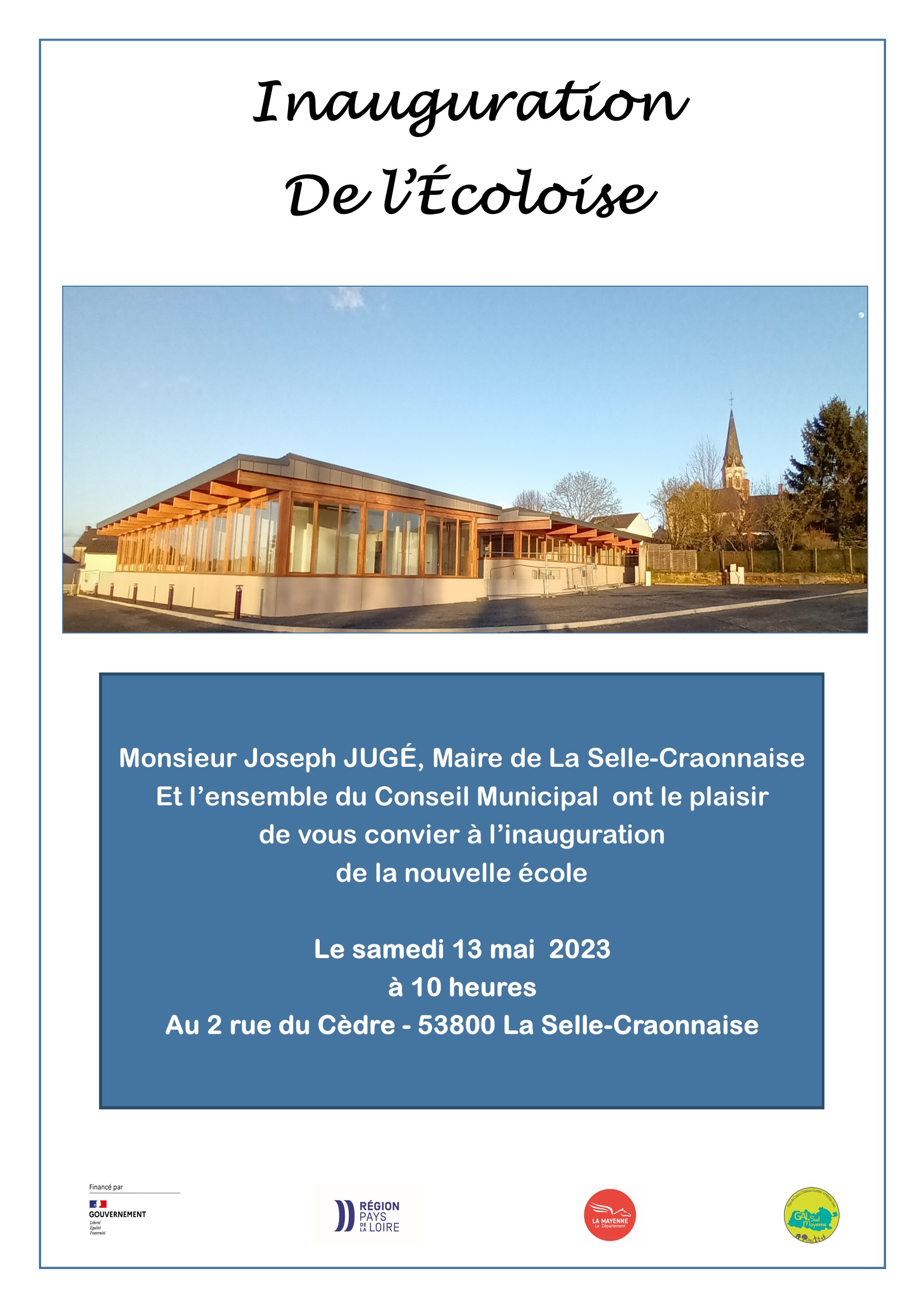 Affiche inauguration